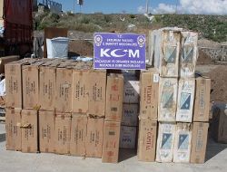 60 bin paket sigara ele geçirildi
